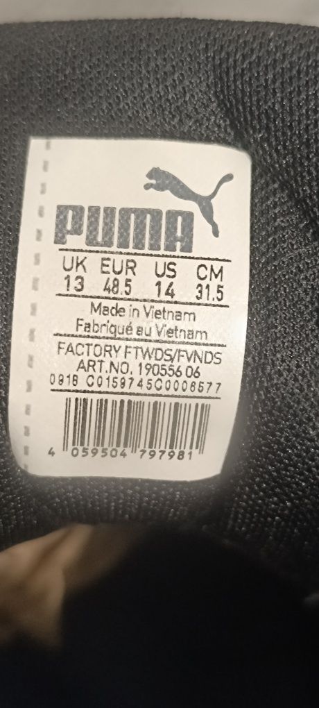 Оригінальні кросівки PUMA, 48,5 р., 31,5-32 см