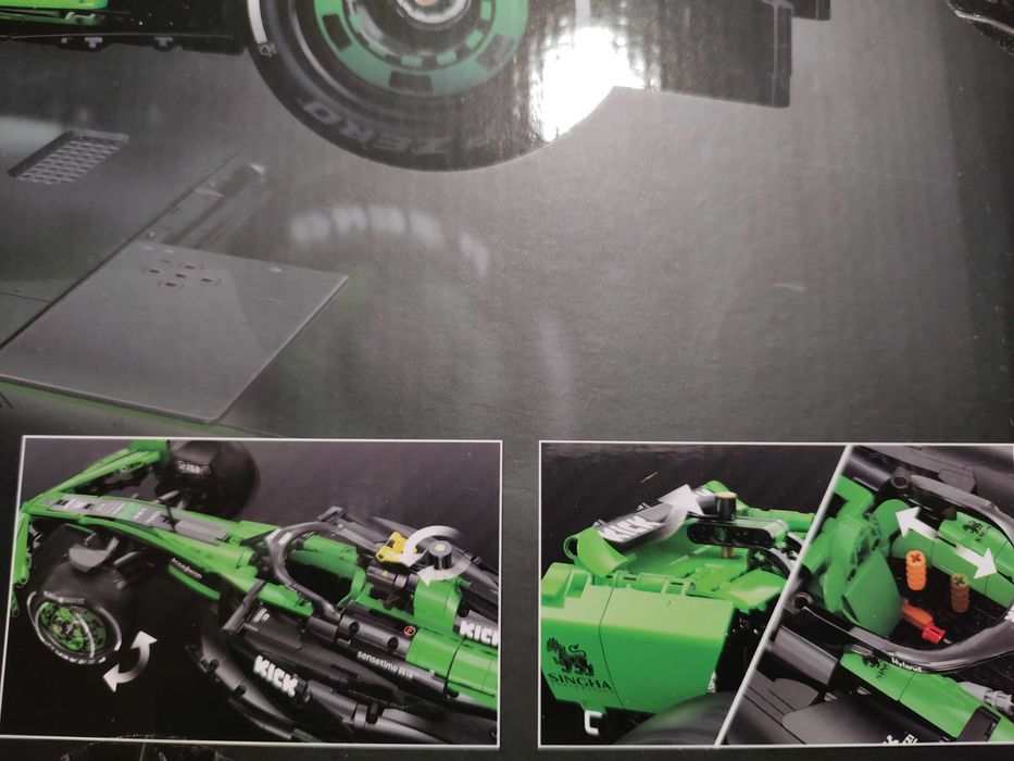 Zestaw klocków CaDA F1 Kick Sauber w skali 1:8 - Nowy 2553 el. 70cm