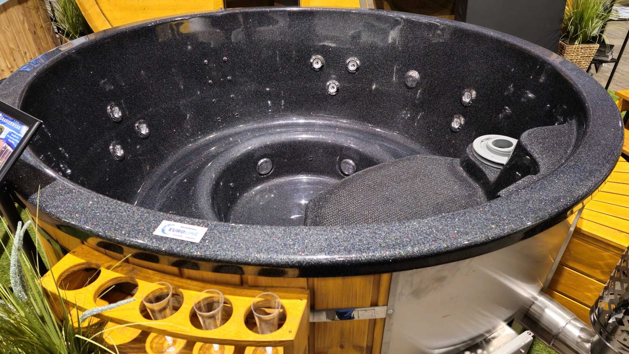 Balia 225cm ogrodowa ruska bania beczka hot TUB spa 8 osob