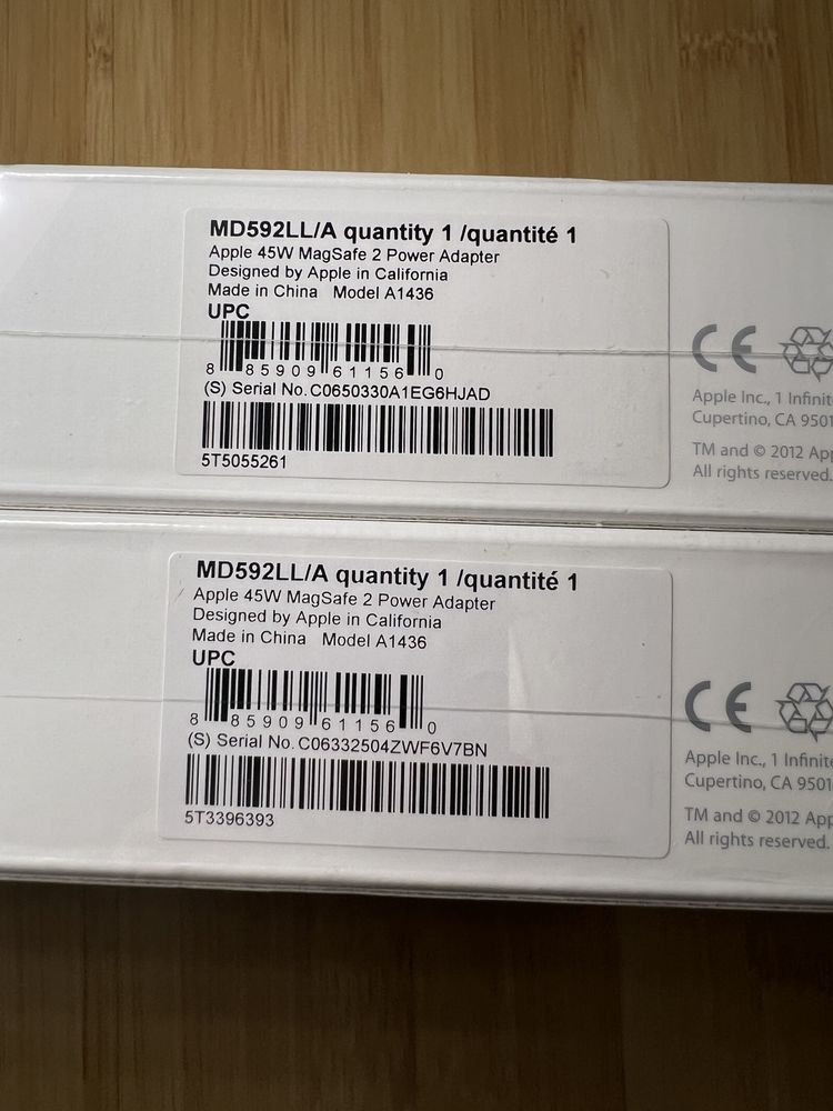 Новий блок живлення Apple Magsafe 2 45W A1436 гарантія