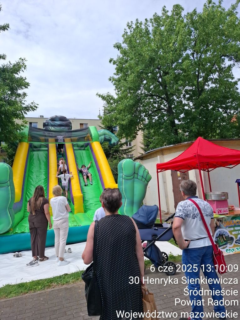 dmuchańce dmuchana zjeżdżalnia kule  Wipe Ball Wipeout Tor  festyny