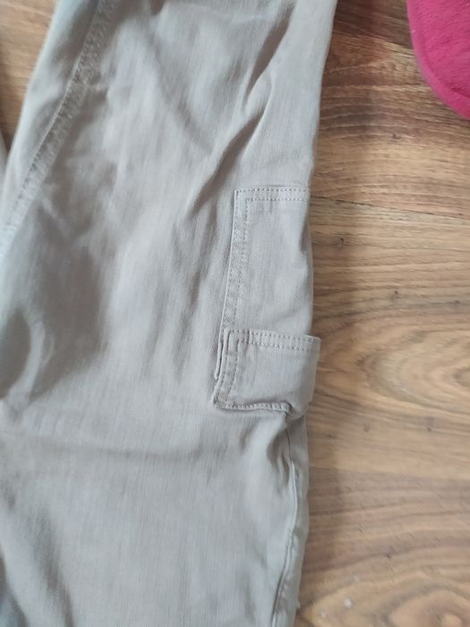 Spodnie damskie bojówki denim