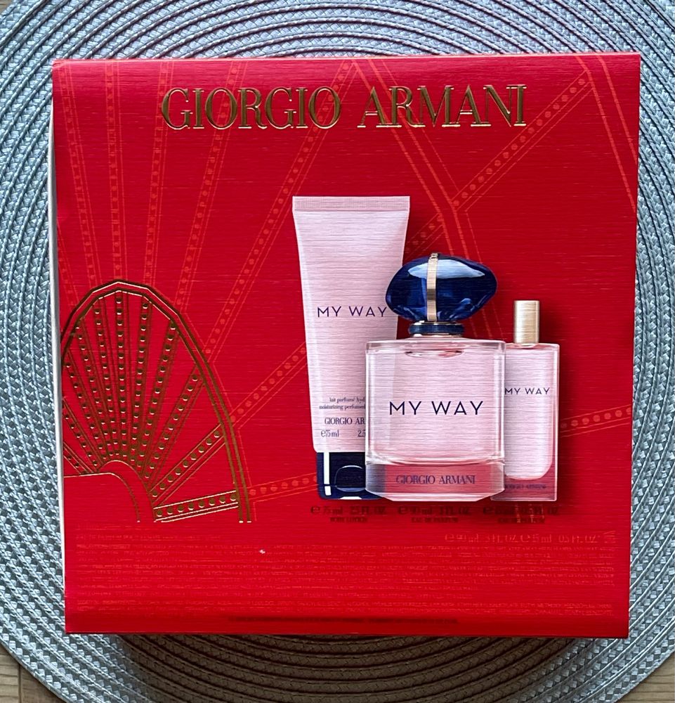 Perfumy Giorgio Armani Zestaw MY WAY EDP 90ml+15ml EDP+ Balsam 75ml