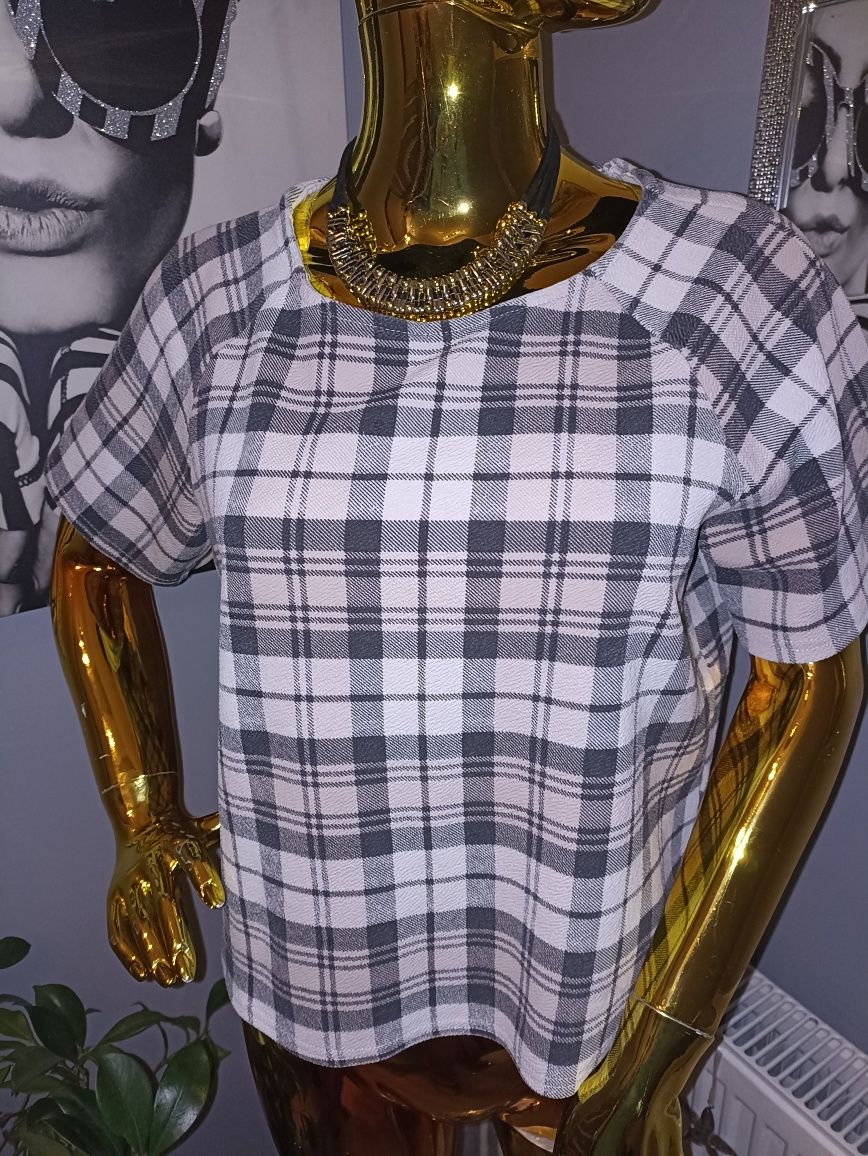 Bluzka w kratę Select R.42/XL