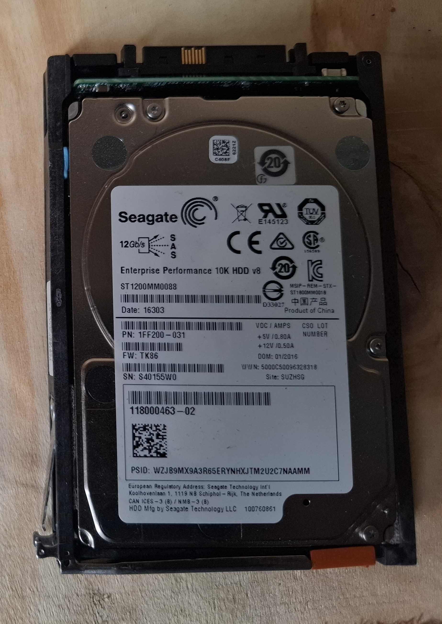 Dyski serwerowe Seagate enterprise performance 10k HDD v8