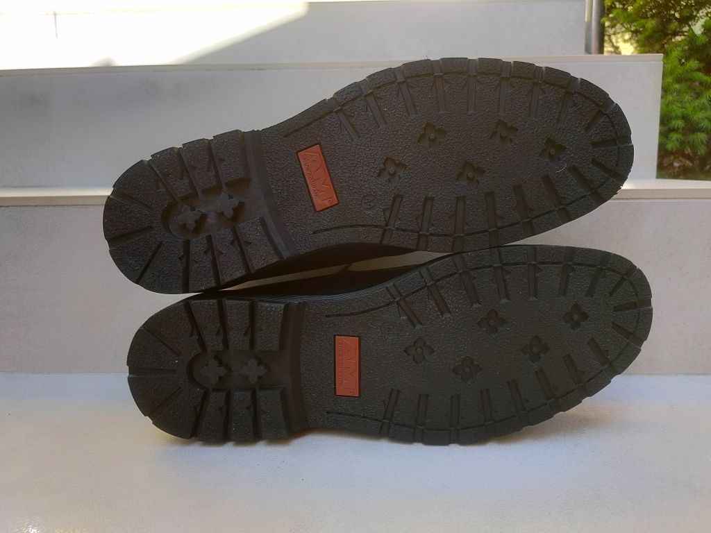 Buty AM Shoes Company męskie półbuty eleganckie czarne r. 44 28,5cm