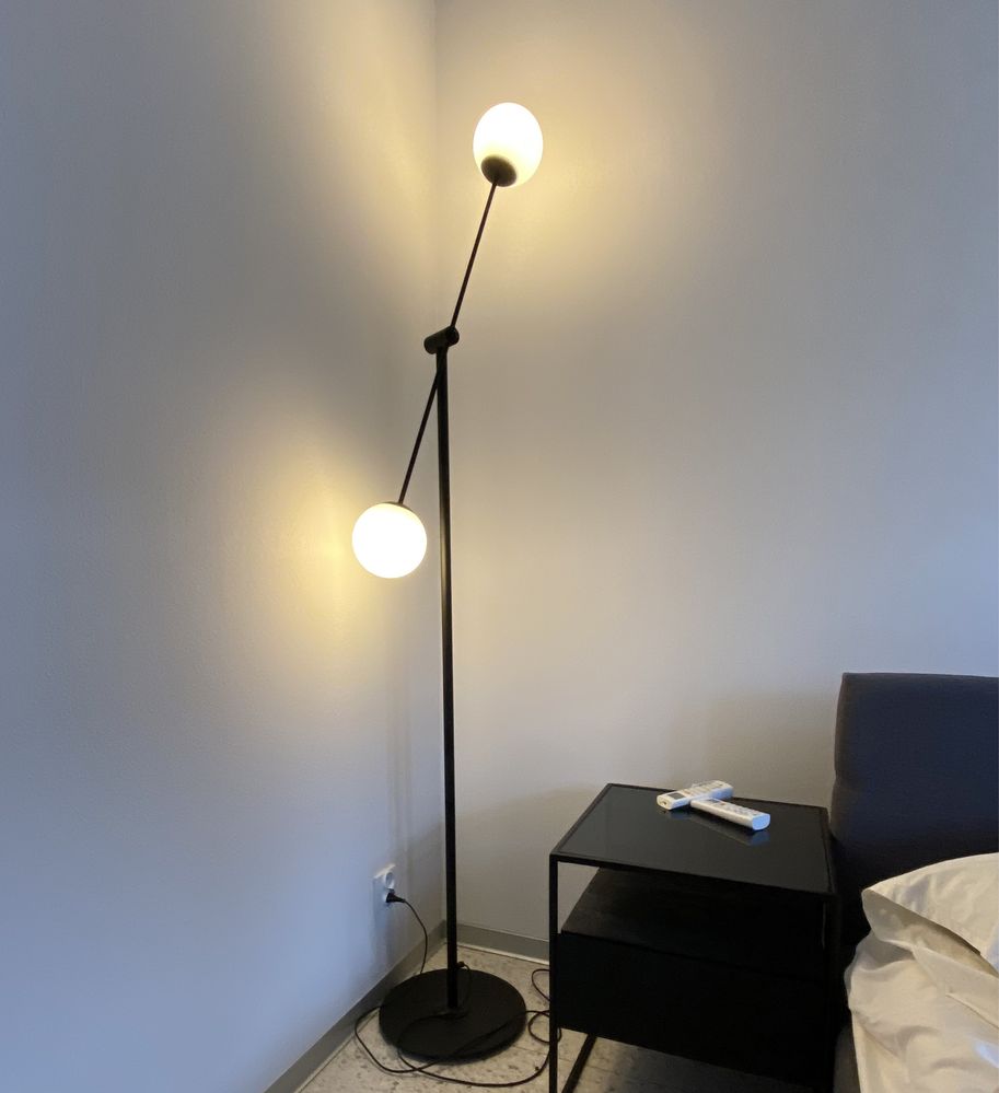 OHIO FLOOR BLACK 1081A1 Designerska lampa stojąca podłogowa