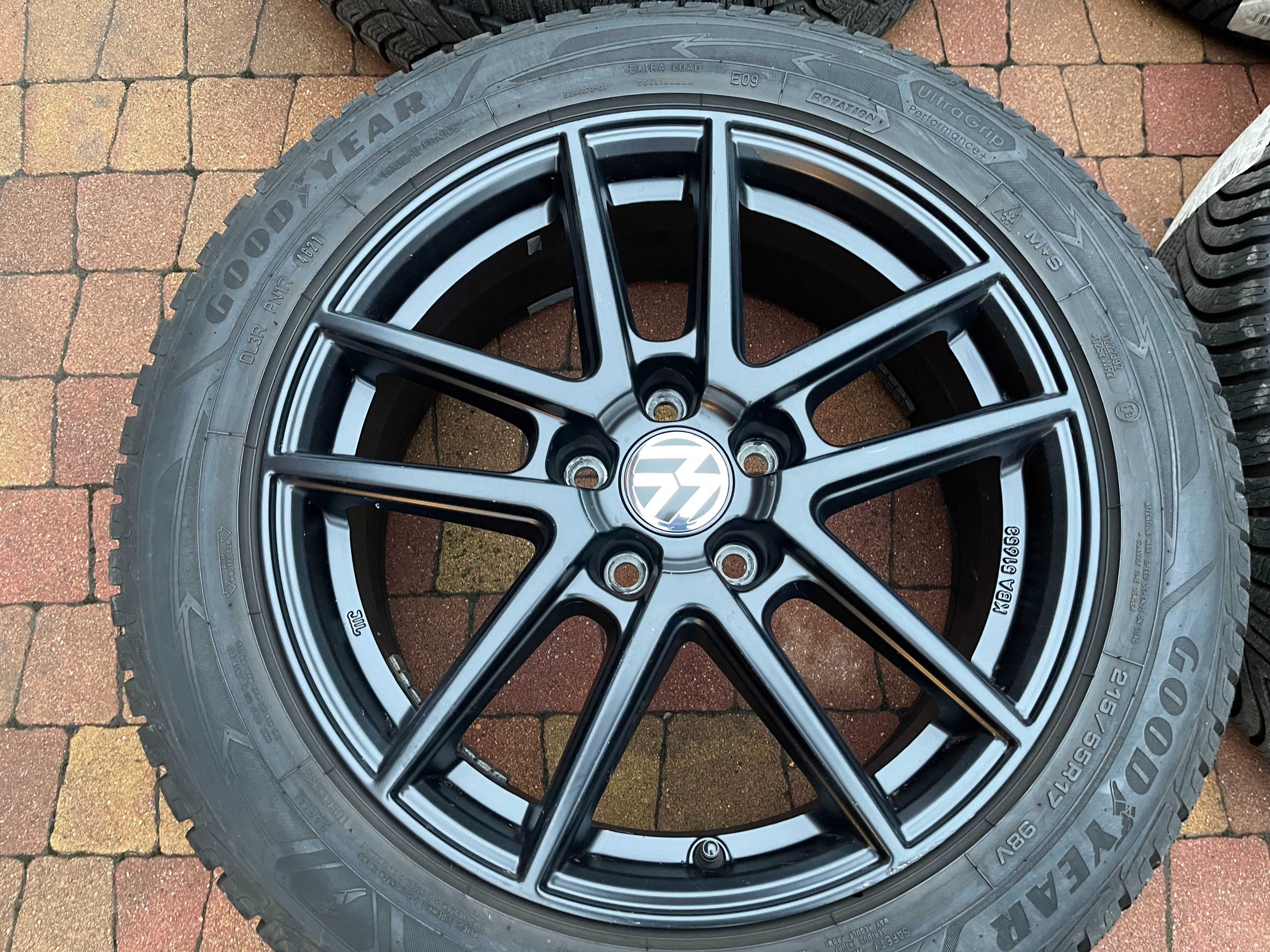 3657. Koła letnie Superb III Passat B9 5x112 215/55/17 2024r 8mm