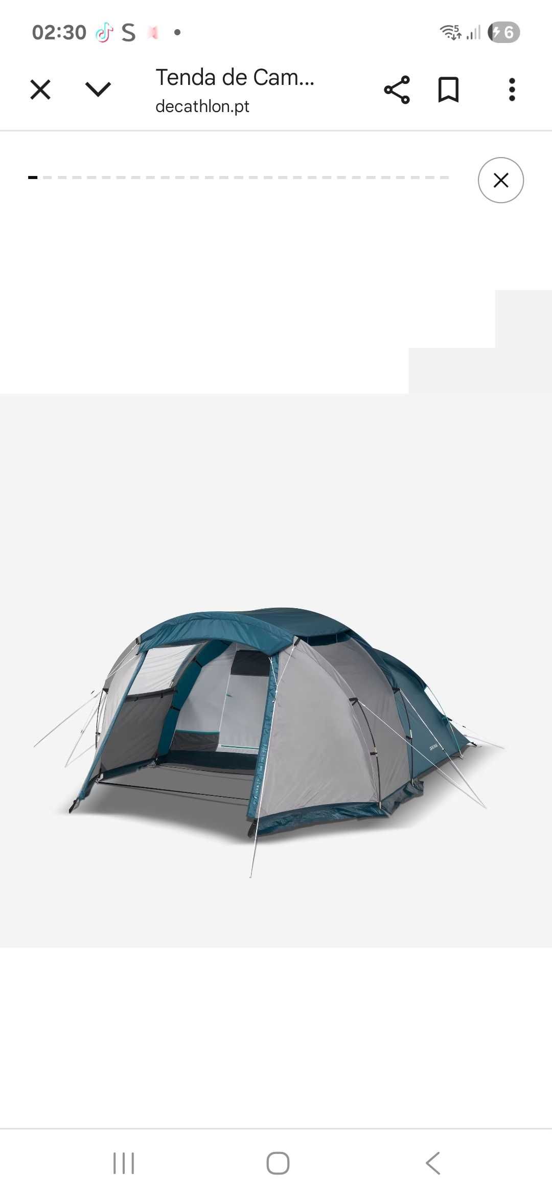 Tenda campismo 4pss