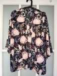 Kimono narzutka w kwiaty H&M XS