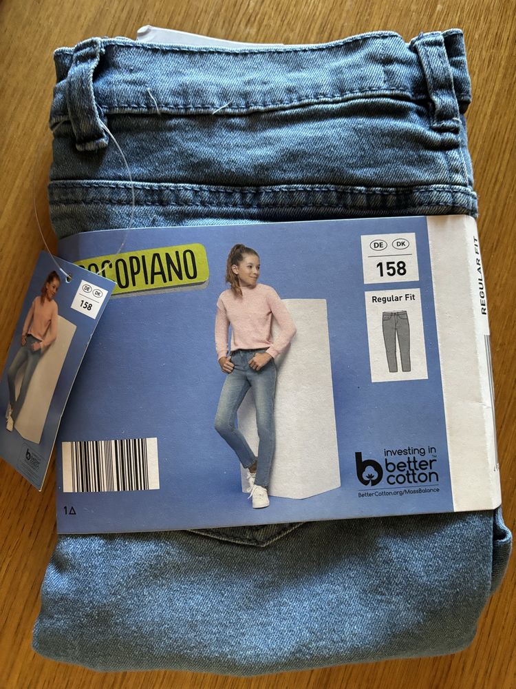 Spodnie jeans regular fit roz.158! Nowe!
