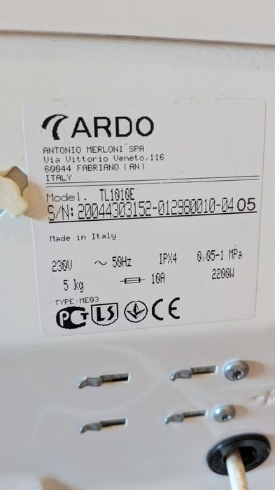 Пральна машина "ARDO". Італія.