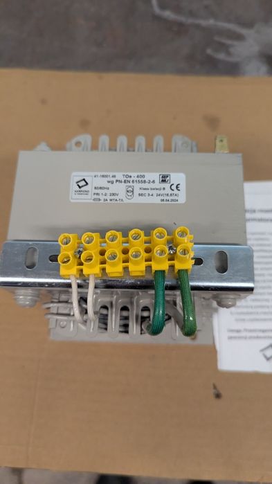 Transformator bezpieczeństwa TOe-400 230/24V