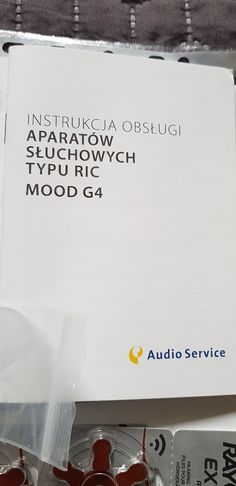 Profesjonalne aparaty słuchowe Audio Service RIC MOOD8G4 jak nowe