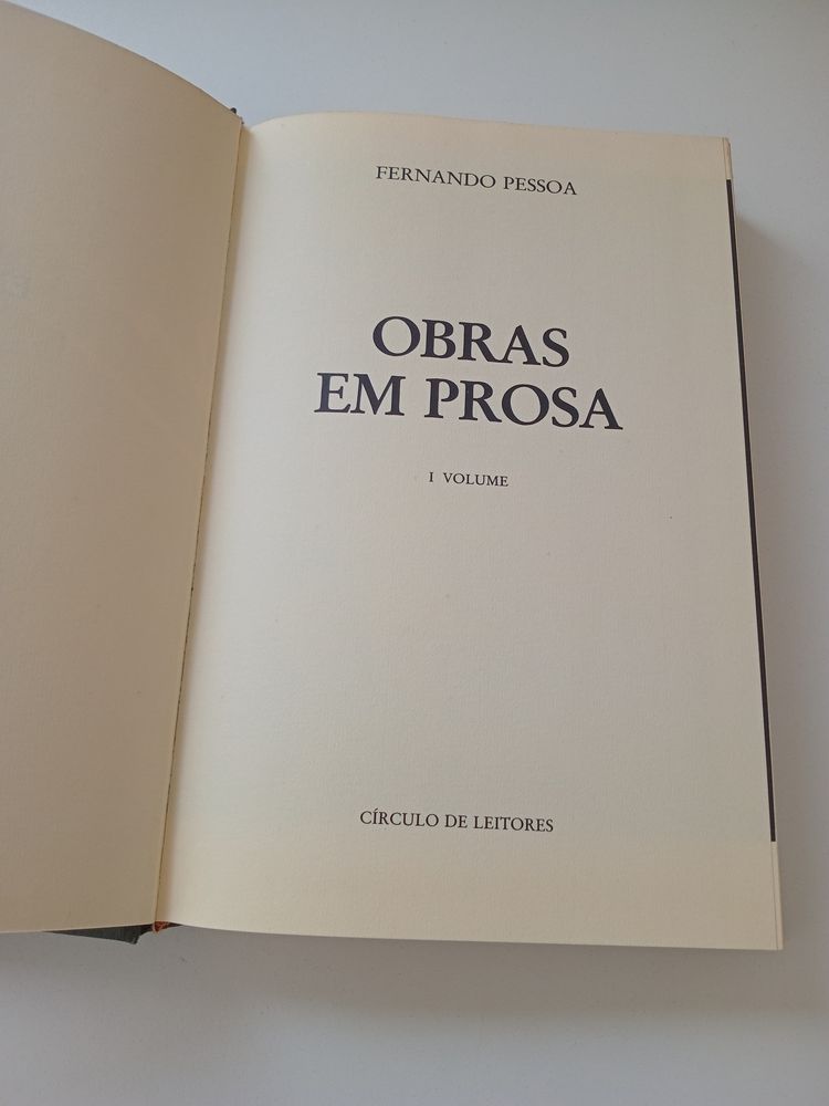 Livro de Fernando Pessoa - Obras em Prosa