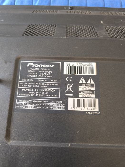 TV plasma Pioneer 50 polegadas