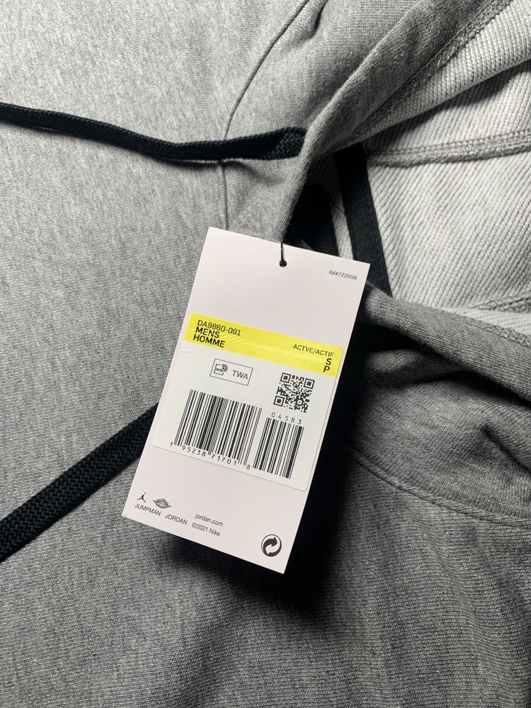 Худі Jordan Fleece Pullover Hoodie Gray