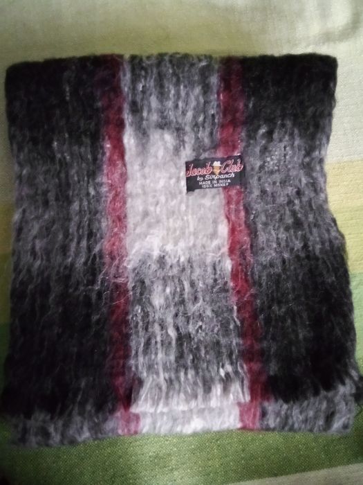 Шарф махеровый, рукавицы