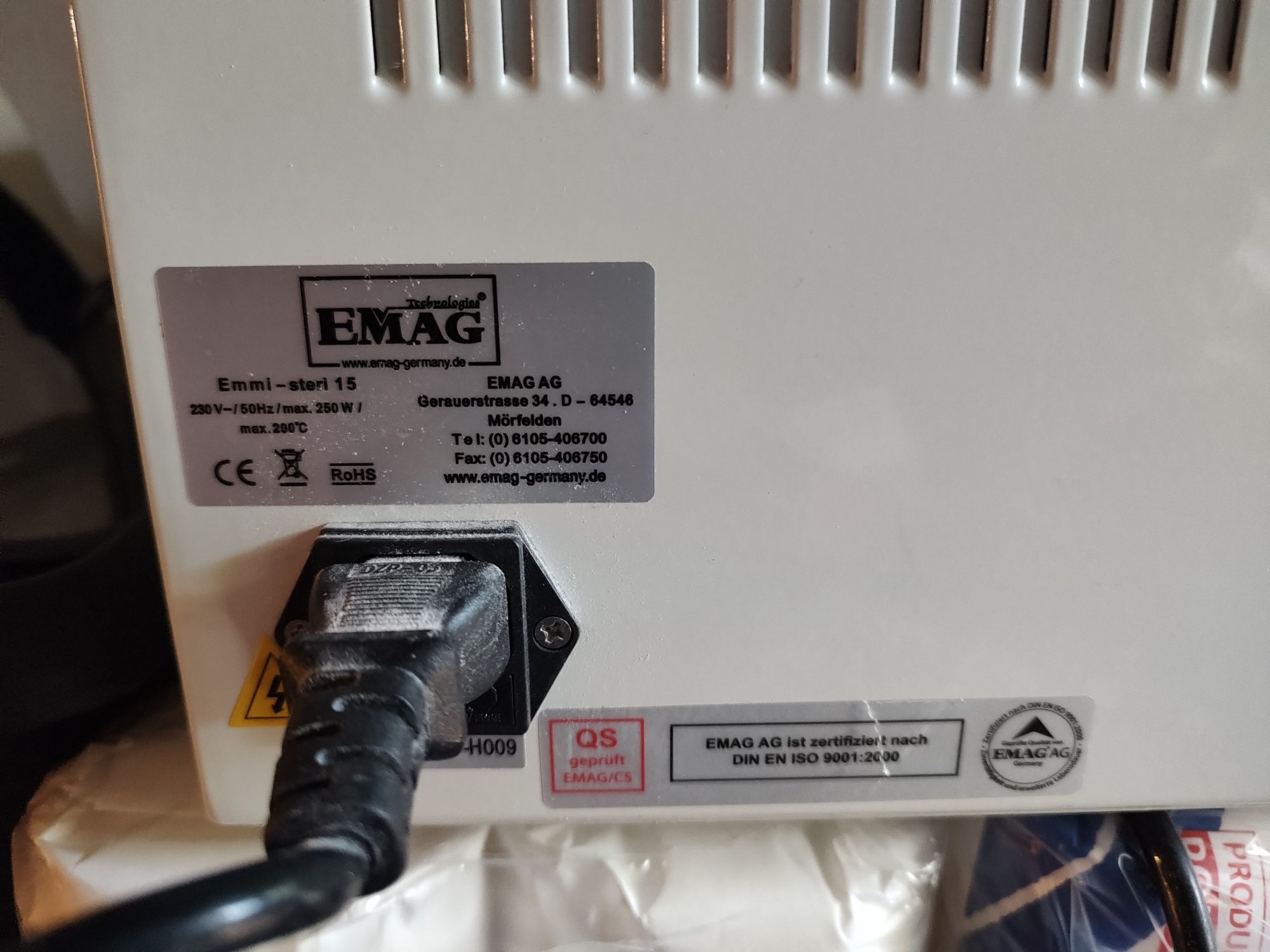 Sterylizator emag emmi steri 15