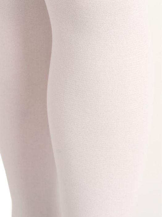 Rajstopy gładkie 40den białe 140-146