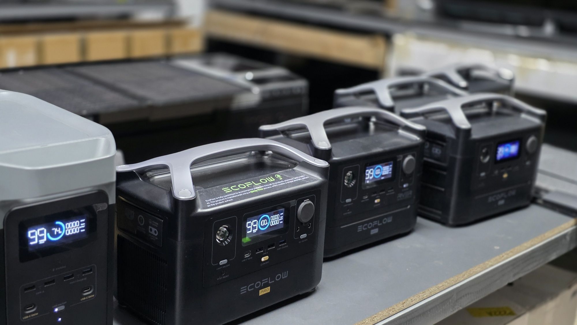 ECOFLOW delta max, delta 2, river pro, river max