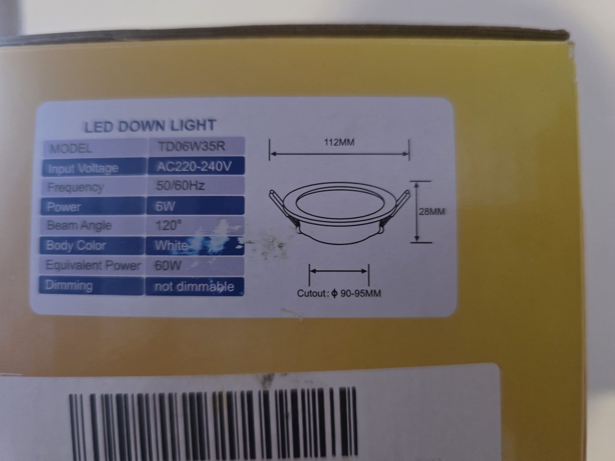 Gikkali Led Spotlight 6szt.