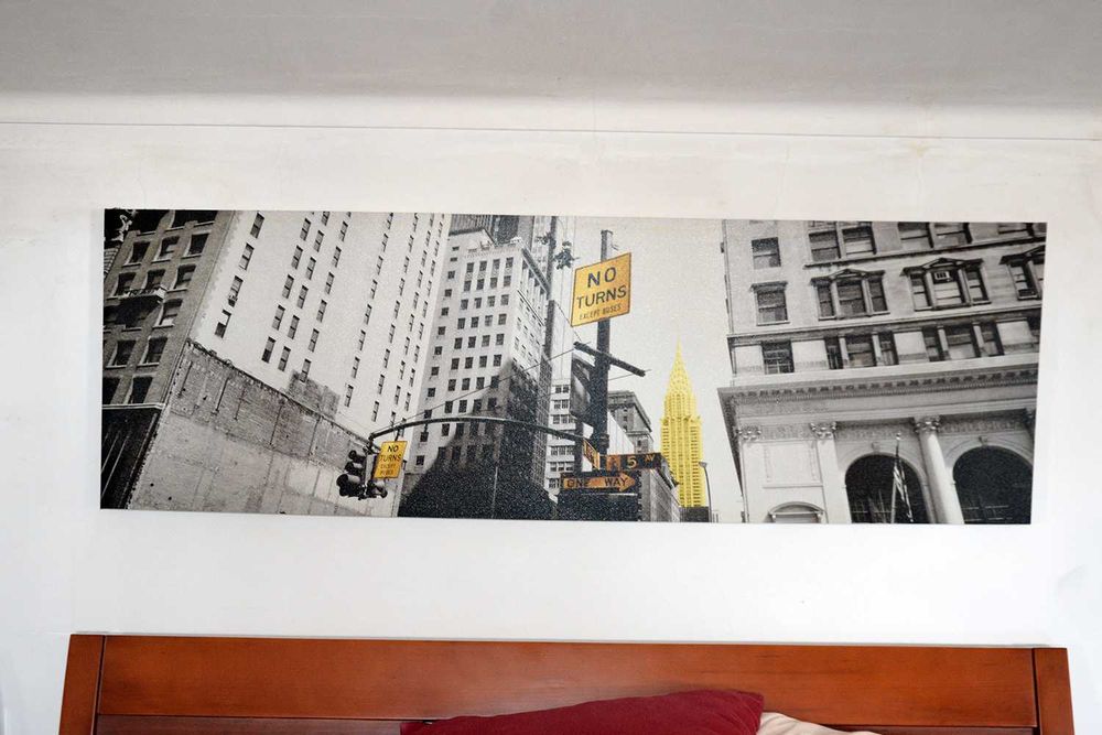Quadro Topo de Cama em tela 140x45cm
