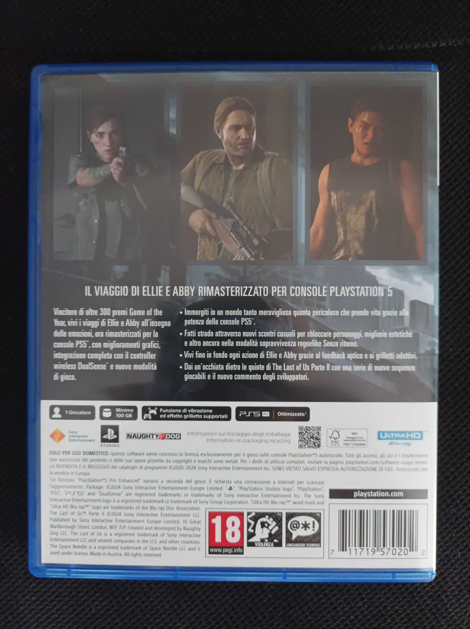 Gra the last of us part two 2 II ps5 pl remake remastered