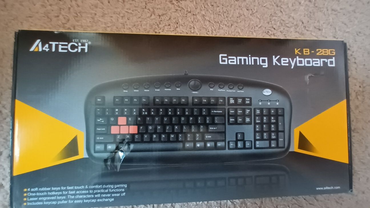 klawiatura gaming keyboard 4tech 4 tech nowa