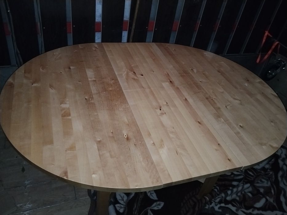 Stół drewniany okrągły 130cm rozkładany  - PRZYWIOZĘ