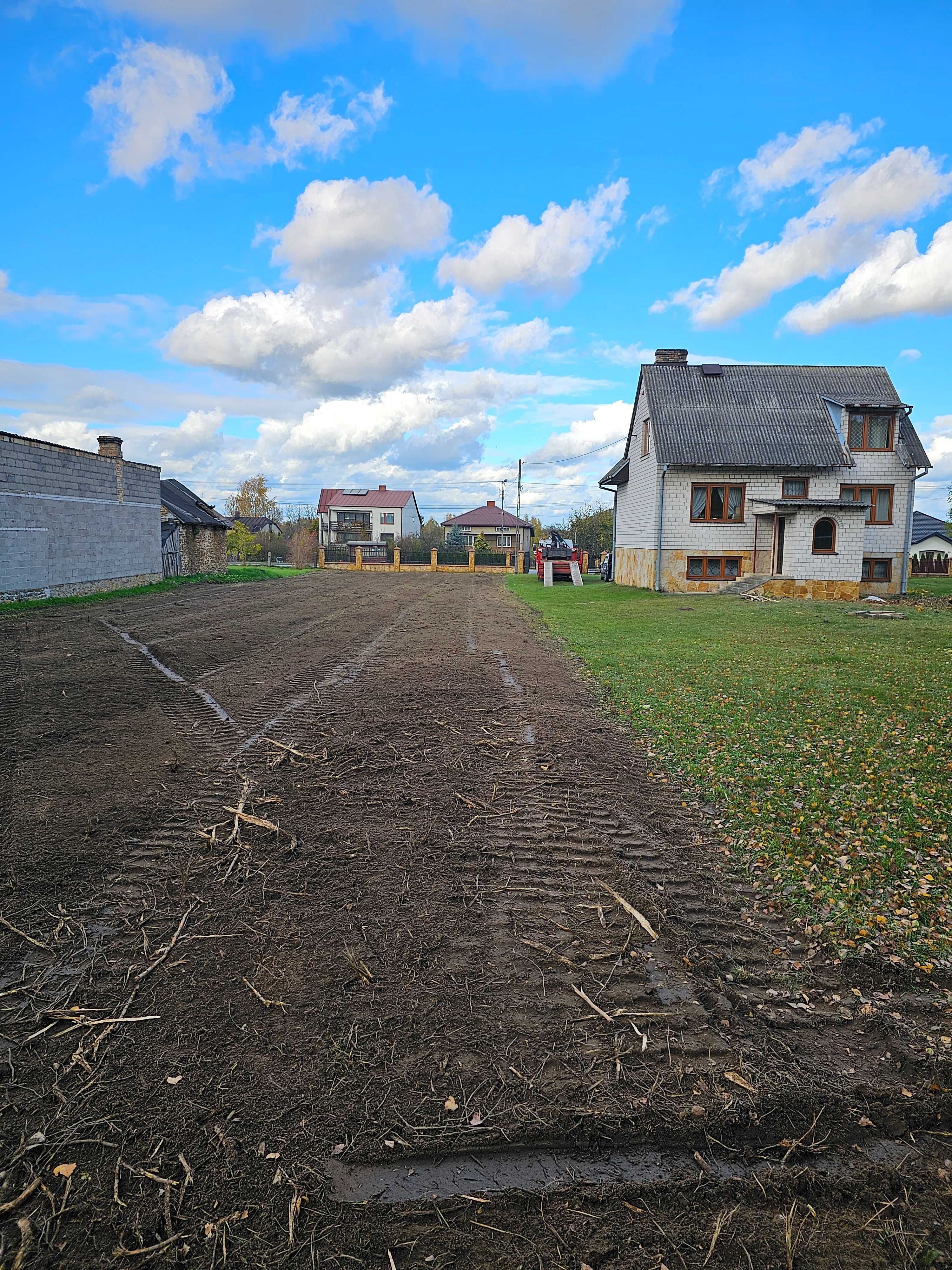 Karczowanie, mulczowanie, oczyszczanie działek, mulczer leśny bobcat.