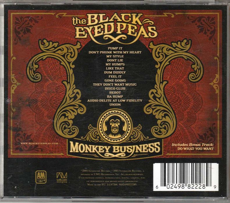CD Black Eyed Peas - Monkey Business