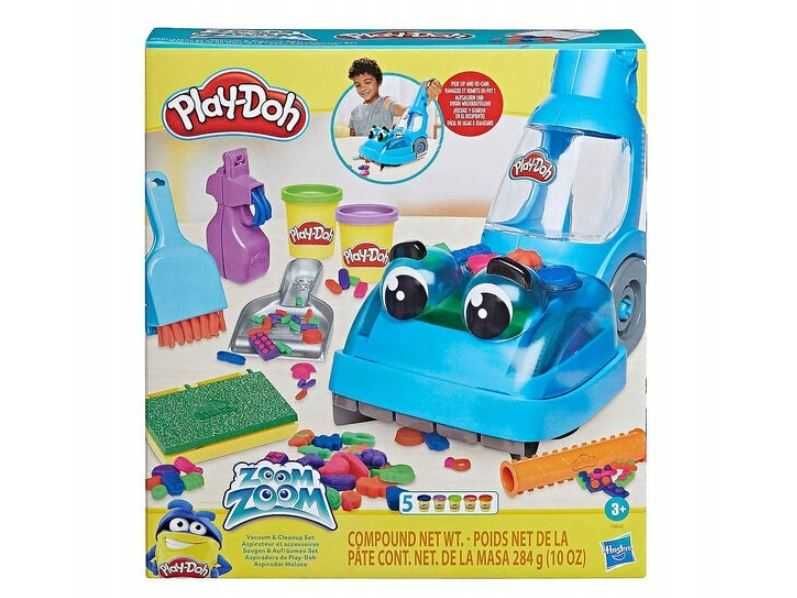 Play-Doh Ciastolina odkurzacz Wesoły zestaw sprzątający F3642