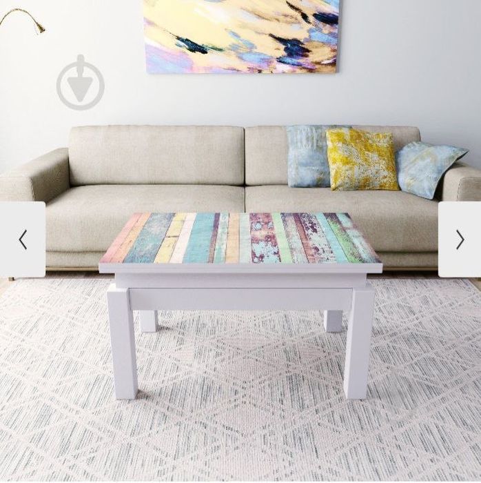 Стіл трансформер журнальний 90х60