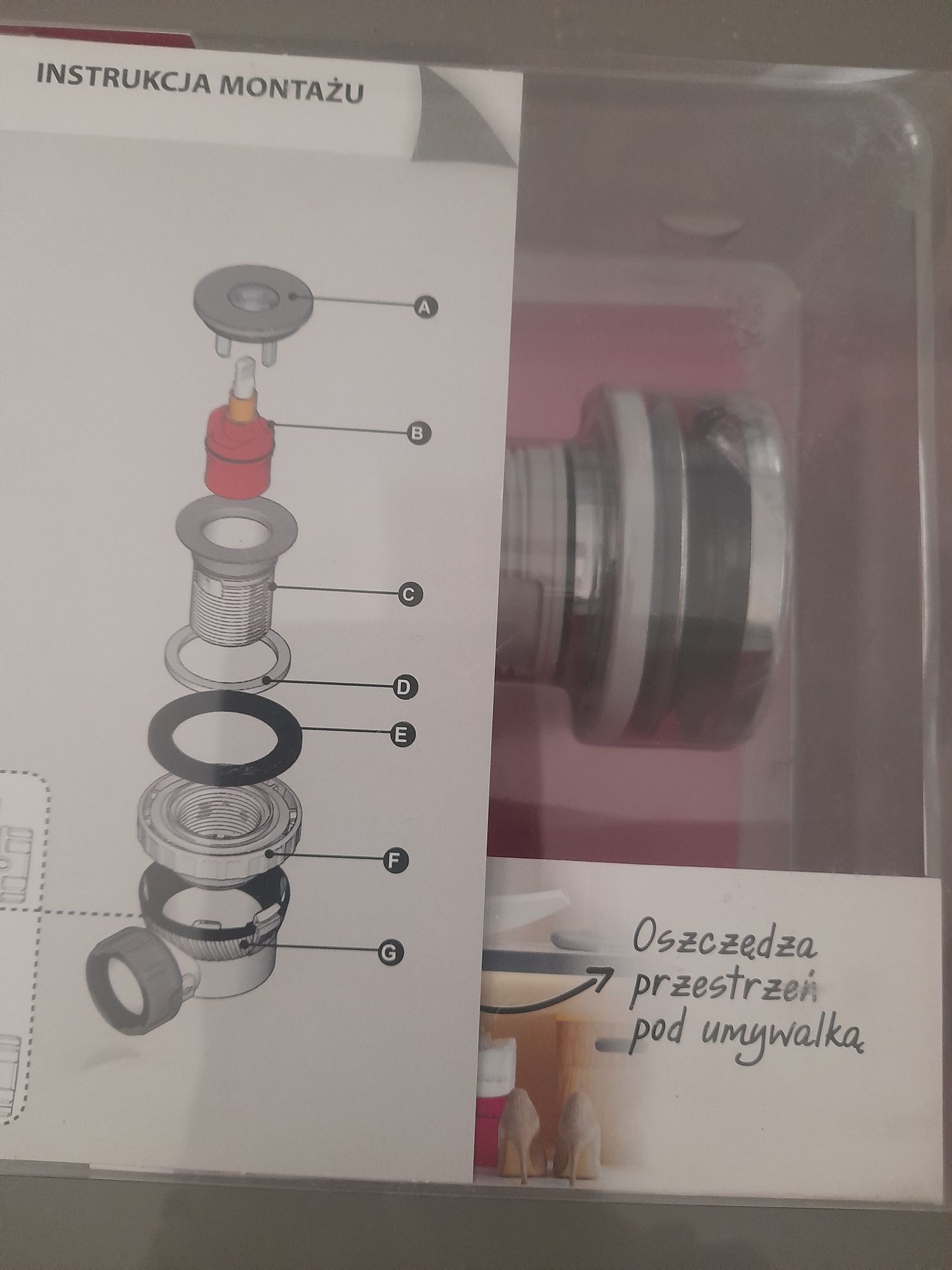 Kompletny syfon do umywlki