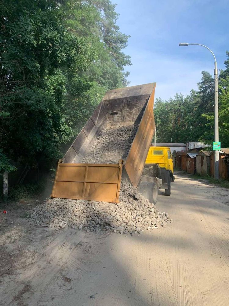 Доставка Песок Чернозем Щебень Грунт Торф Подсыпка Отсев Вывоз Мусора