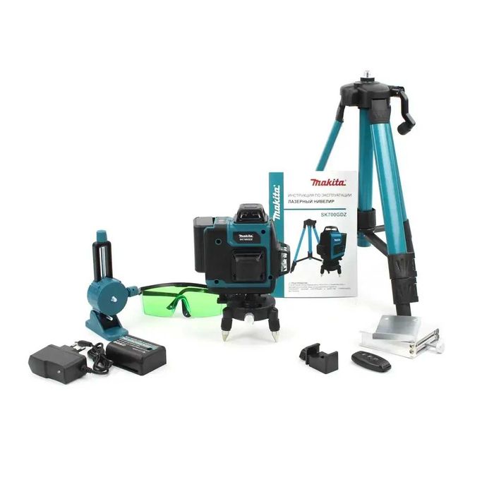 Акумуляторний лазерний нівелір Makita 34D 16 ліній штатив арт. 1508
