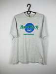 Szara koszulka męska vintage Hard Rock Cafe Singapore single stitch L