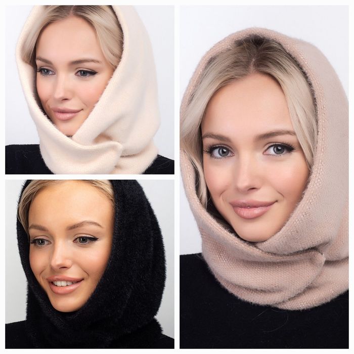 Капор - капюшон ангора. Багато кольорів