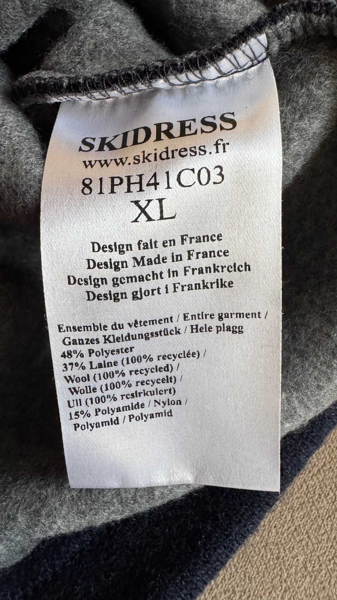 Sweter, bluza męska, sweter 37% wełna, Skidress, r L/XL. stan perfekt!