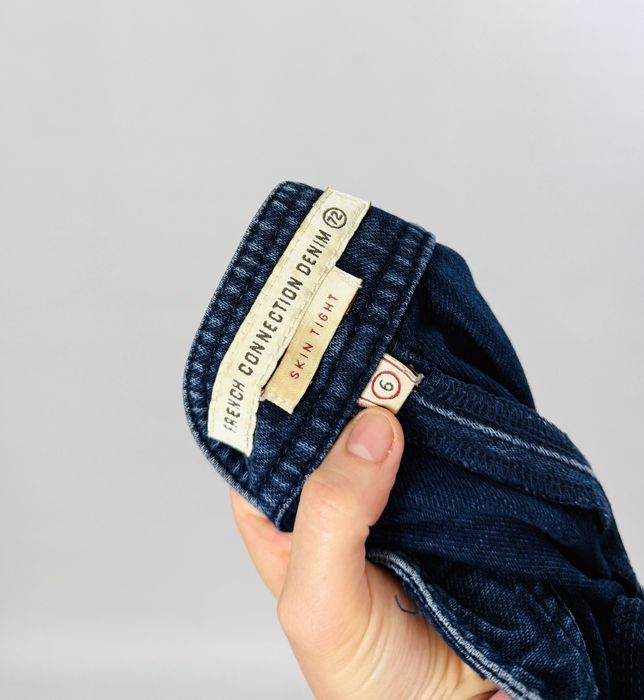 Granatowe spodnie rurki XS 34