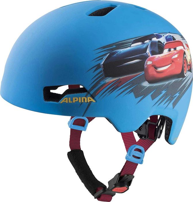 ALPINA kask rowerowy dziecięcy Disney Auta, 51-56 cm