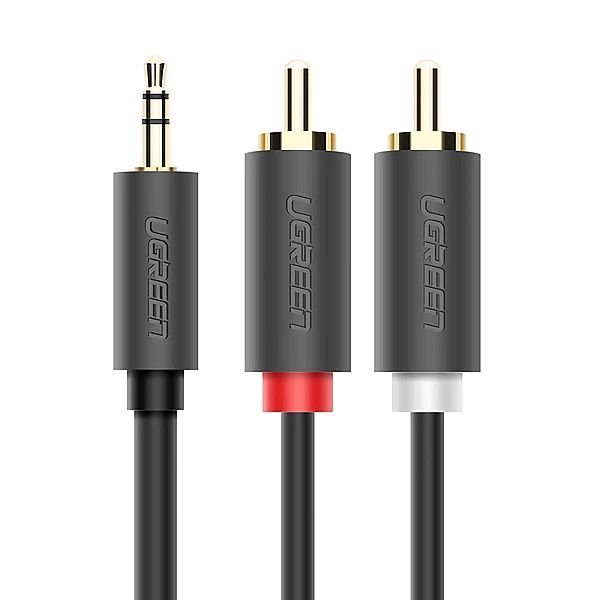 Kabel Ugreen Av102, 10772/3,5 mm mini jack (męski) / 2rca (męski) 1m -