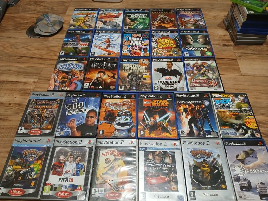 PS2 duży zestaw gier do regeneracji