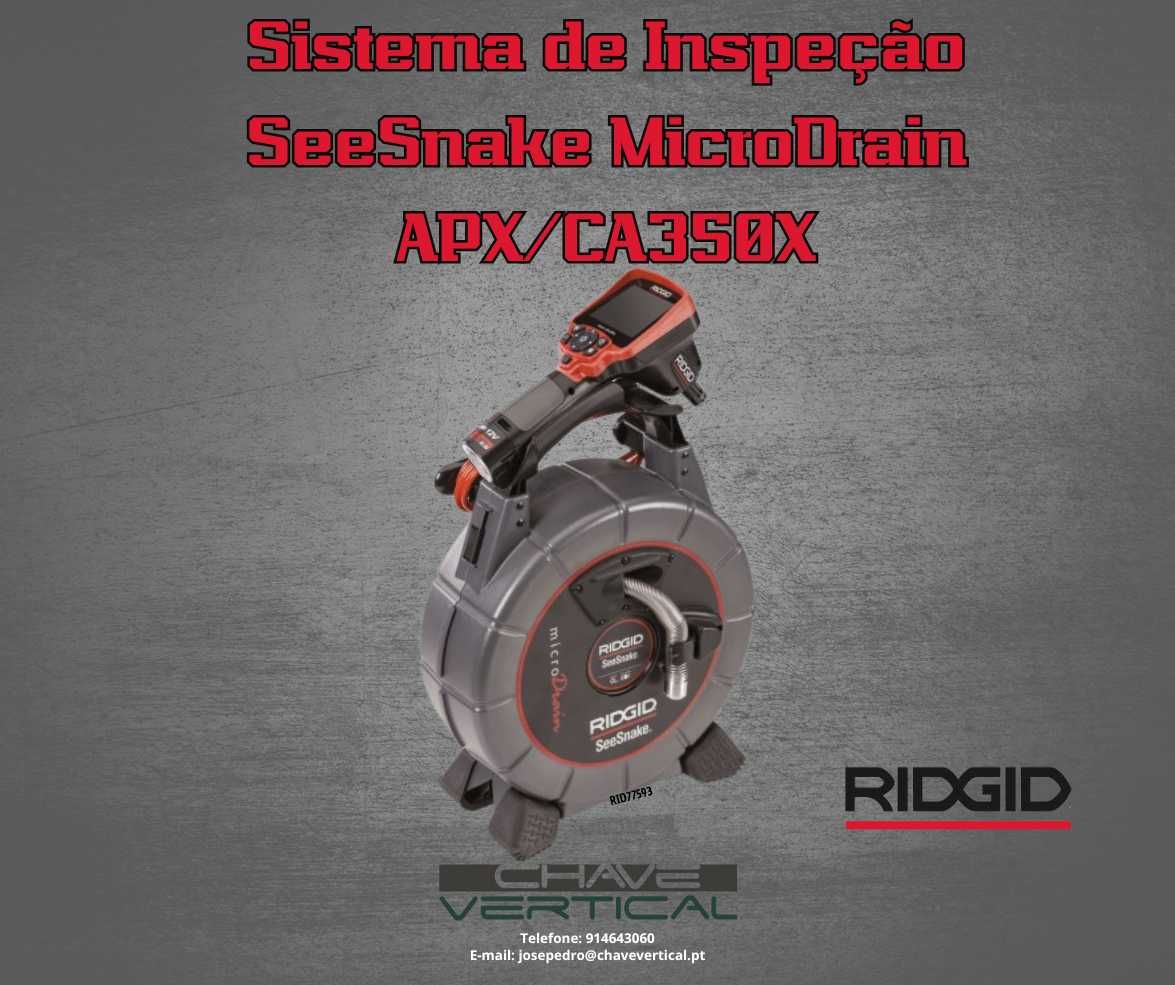 Sistema de Inspeção SeeSnake MicroDrain APX/CA350X RIDGID JR19