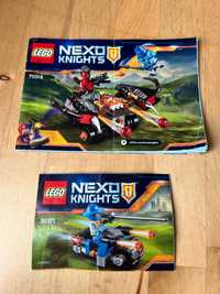 Kompletne Lego Nexo Knights 70318 katapulta i 30371 pojazd rycerza