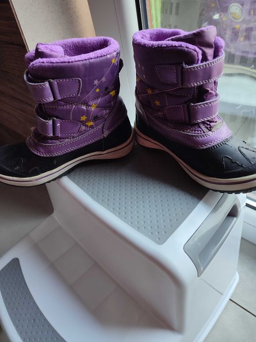 Kozaki zimowe śniegowce dla dziewczynki 28