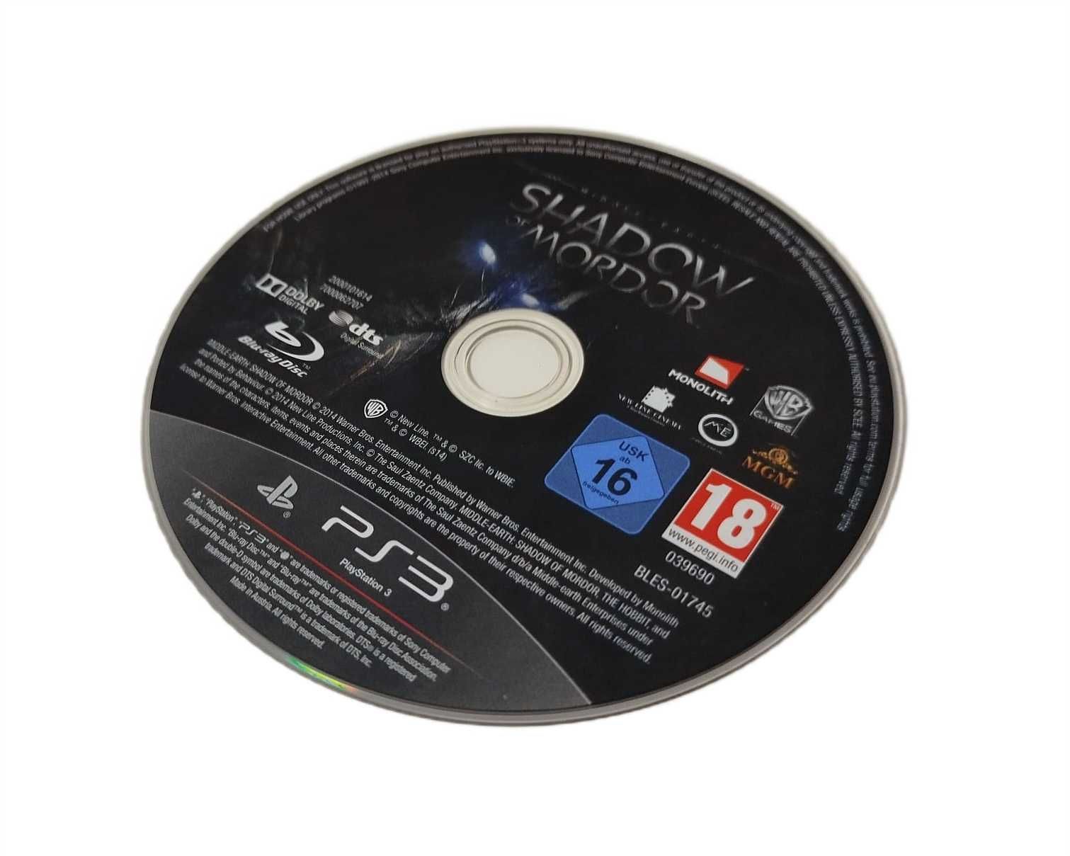 Gra Middle Earth Shadow of Mordor Cień Mordoru na PS3