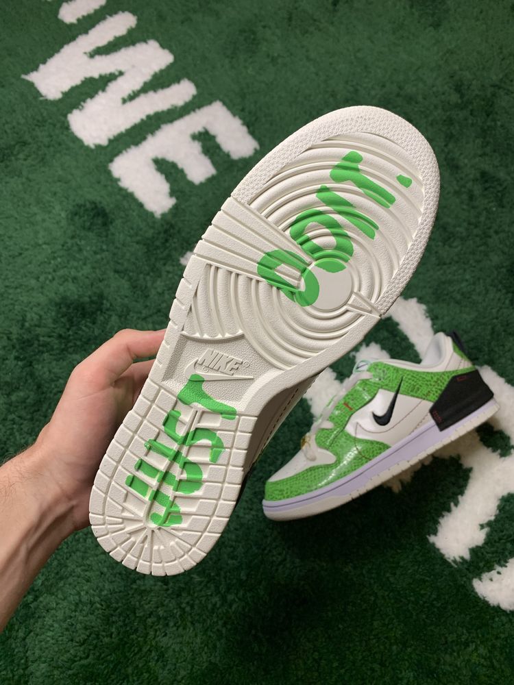 Оригінал Nike Dunk Low Disrupt 2 Green Snakeskin | Нові | Розмір 43
