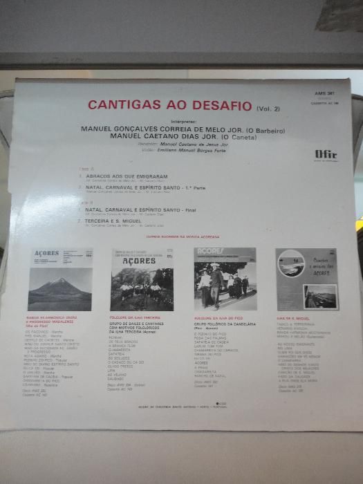 Vinil Cantigas ao desafios (vol.2) Açores